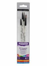 Daler-Rowney Graduate - Pack de 4 pinceaux - poil synthétique