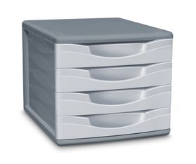 CEP - Module de classement 4 tiroirs - gris recyclé