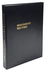 Exacompta - Reliure registre Mouvement de titres - 32 x 24 cm - 4 anneaux avec recharge de 100 feuillets