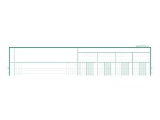 Exacompta - Registre 4 colonnes sur 1 page - 32 x 25 cm - 200 pages