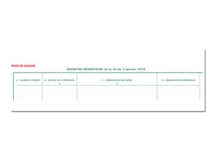 Exacompta - Piqûre pour agents immobiliers et marchands de biens - 25 x 32 cm - 80 pages