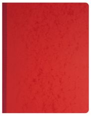 Exacompta - Piqûre à tête paresseuse - 6 colonnes sur 1 page - 32 x 25 cm - 80 pages - rouge