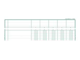 Exacompta - Piqûre à tête paresseuse - 5 colonnes sur 1 page - 29,7 x 21 cm - 80 pages