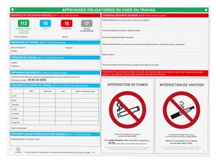 Exacompta - Panneau Affichage obligatoire - 57 x 42 cm