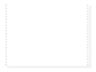 Exacompta - Papier listing blanc - 1000 feuilles 380 mm x 11" - bandes Caroll détachables - 2 plis