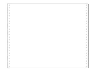 Exacompta - Papier listing blanc - 2000 feuilles 380 mm x 12" - bandes Caroll détachables - 1 pli