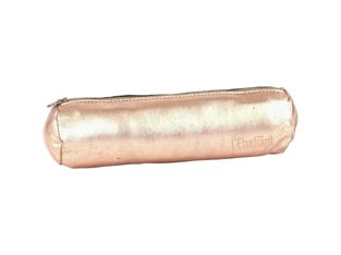 Trousse ronde L'Étudiant - 1 compartiment - cuir métallisé - disponible dans différentes couleurs - Hamelin