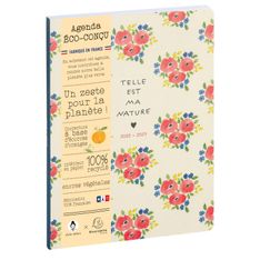 Agenda Green by Julie Adore septembre à décembre - 1 semaine sur 2 pages - 15 x 21 cm - disponible dans différentes couleurs - Exacompta