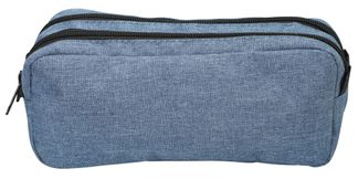 Trousse SCHOOL Maxi 2 compartiments coloris bleu deux tons