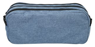 Trousse SCHOOL Maxi 3 compartiments coloris bleu deux tons