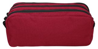 Trousse SCHOOL Maxi 3 compartiments coloris bordeaux deux tons