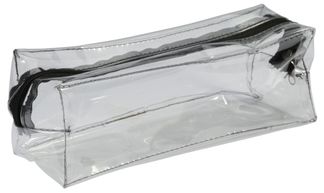 Fourre-tout transparent SCHOOL Spécial Exam rectangle coloris noir