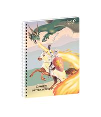 Quo Vadis - Cahier de textes - Spiralé - Français - Louise & Arthur - Journalier - 15x21 cm - Papier Clairefontaine blanc - Fabrication française