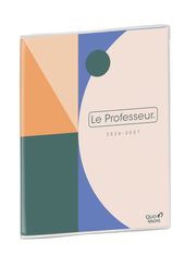 Quo Vadis - Agenda enseignant - 2026-2027 - Le Professeur - Semainier Horizontal - Français - Multicolore - 12 mois de mi-juillet à mi-juillet - 21x27 cm