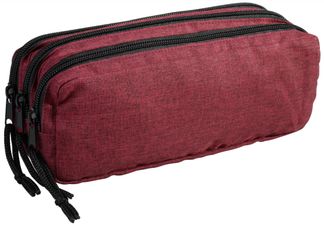 Trousse rectangulaire School 3 compartiments - bordeaux - Carpentras