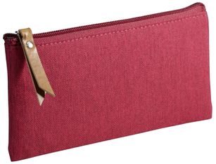 Trousse plate School 1 compartiment - bordeaux - PET recyclé - Carpentras