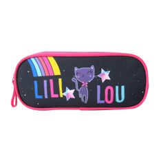 Trousse rectangulaire Lililou - 2 compartiments - bleu marine - Bagtrotter