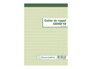 Exacompta - Cahier de rappel COVID-19