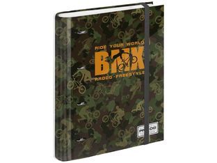 PRO-DG Bikeage - Classeur à anneaux avec élastique - A4 - 50 feuilles incluses - Karactermania