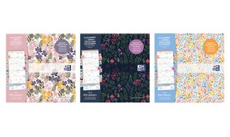 Calendrier Flowers 16 mois - 30 x 30 cm - différents modèles disponibles - Oxford