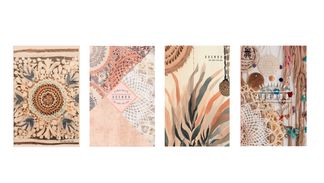 Agenda Lecas Bohème 16 mois - 1 semaine sur 2 pages - 10 x 15 cm - différents motifs disponibles