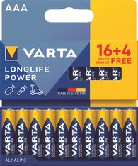 VARTA Longlife Power - 16+4 piles alcalines - AAA LR03