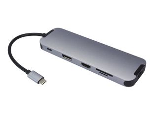 MCL Samar - station d'accueil - USB-C, HDMI, DisplayPort, RJ45, SD, micro SD