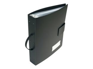 Viquel Geode Meteor - Porte vues à pochettes repositionnables - 120 vues - A4 - noir