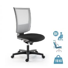 Fauteuil de bureau KILIMA - accoudoirs en option* - gris