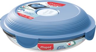 MAPED PICNIK - Assiette à déjeuner en verre ronde 700 ml CONCEPT ADULTES - coloris Bleu Orage