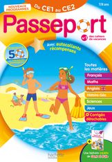 Passeport - Du CE1 au CE2 7/8 ans - Cahier de vacances