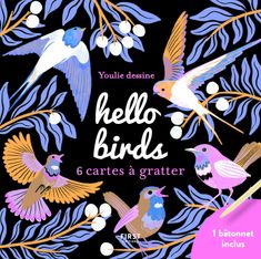 Cartes à gratter mini - Hello birds