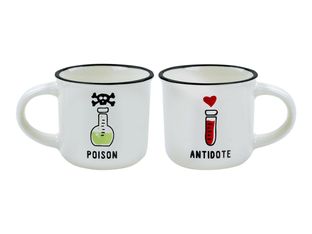 Legami Espresso - 2 Tasses à expresso - Poison et antidote - 50 ml