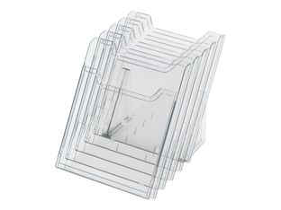 Exacompta - Présentoir 5 compartiments - A4 vertical - cristal