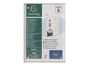 Exacompta - Porte-visuel fermeture magnétique - A6 - double face