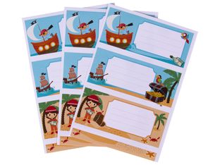 Apli Pirates - 9 Étiquettes scolaires - 36 x 81 mm