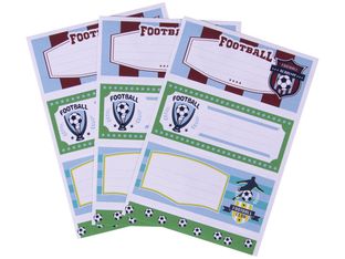 Apli Football - 9 Étiquettes scolaires - 36 x 81 mm