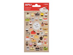 APLI kids - Stickers adhésifs - 42 pièces - gâteaux