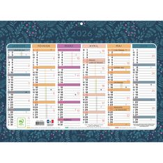 Calendrier Mini Labo - 6 mois par face - 22 x 29,5 cm - Exacompta