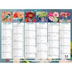 Calendrier Sophie Adde - 6 mois par face - 22 x 29,5 cm - Exacompta