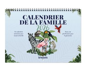 Brepols - Calendrier familial mensuel - 31 x 22 cm
