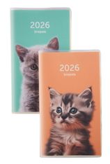 Agenda Interplan Amici - 1 semaine sur 2 pages - 9 x 16 cm - différents modèles disponibles - Brepols