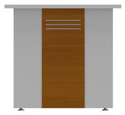 Habillage DUAL pour pieds panneaux Merisier