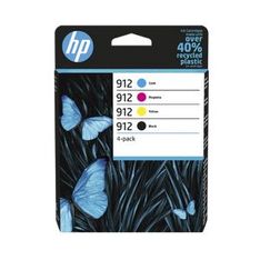 HP 912 Pack de 4 - noir et 3 couleurs - cartouche d'encre originale (6ZC74AE)