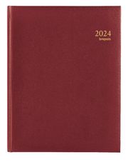 Agenda Lima Timing - 1 semaine sur 2 pages - 17 x 22 cm - bordeaux - Brepols