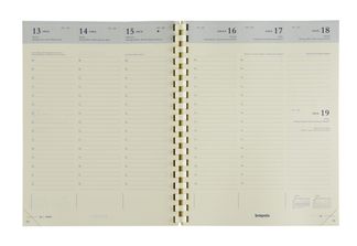 Recharge pour Agenda Timing NL - 1 semaine sur 2 pages - 17 x 22 cm - Brepols