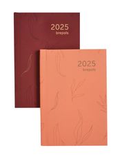 Agenda de poche Flo&Fleur - 1 semaine par page - 8,1 x 12 cm - disponible dans différents modèles - Brepols