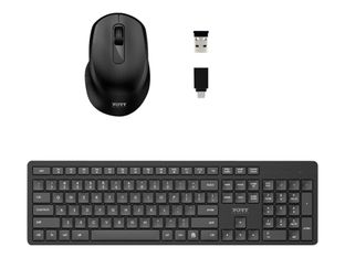 PORT Connect - Ensemble clavier et souris sans fil - Azerty
