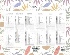 Quo Vadis - Calendrier Fantaisie - 43 x 33,5 cm - Exotique