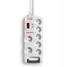 SALICRU SPS SAFE 7 - Multiprise avec interrupteur 7 prises - 1,8m